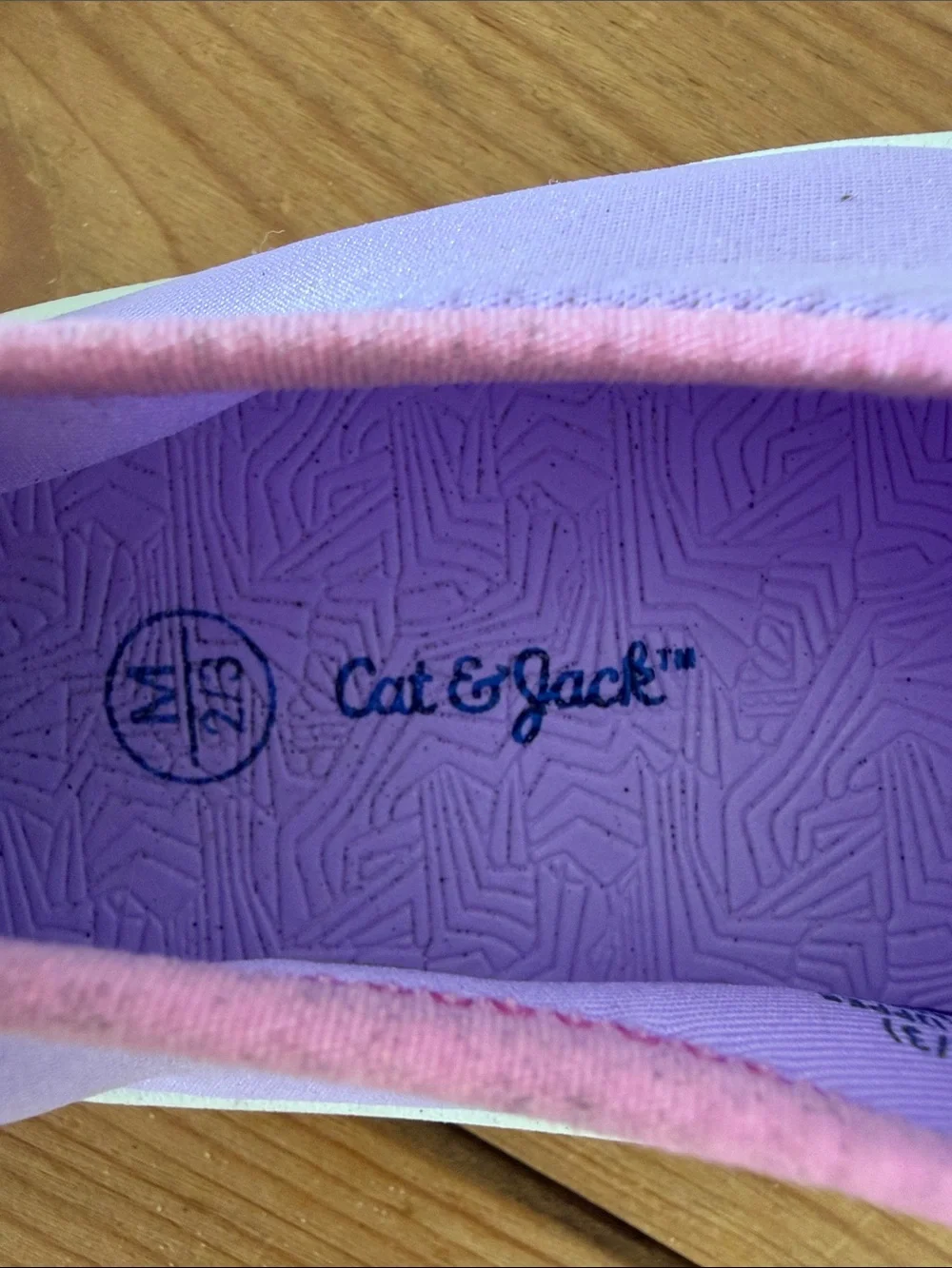 Cat & Jack Lilac Slip-On Water Shoes with Pink Accents
